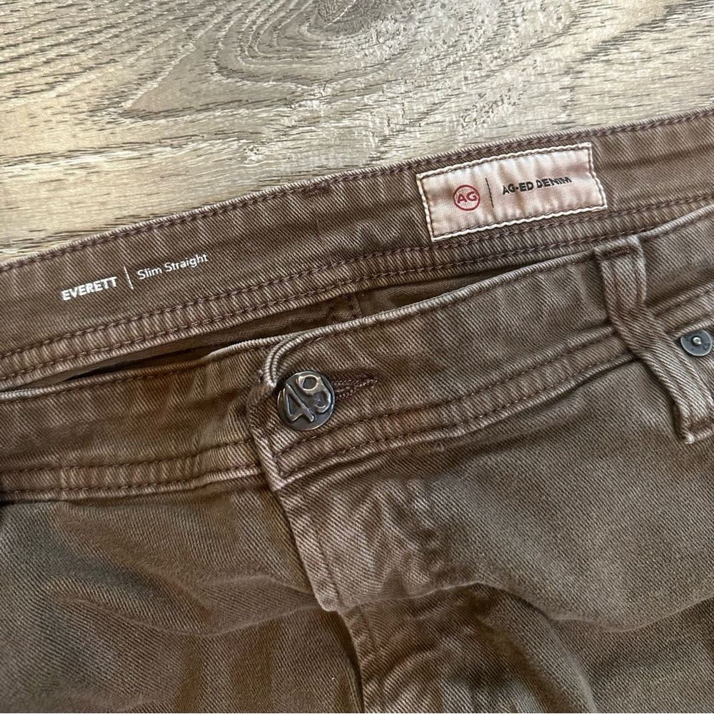 AG Adriano Goldschmied Brown Denim Jeans